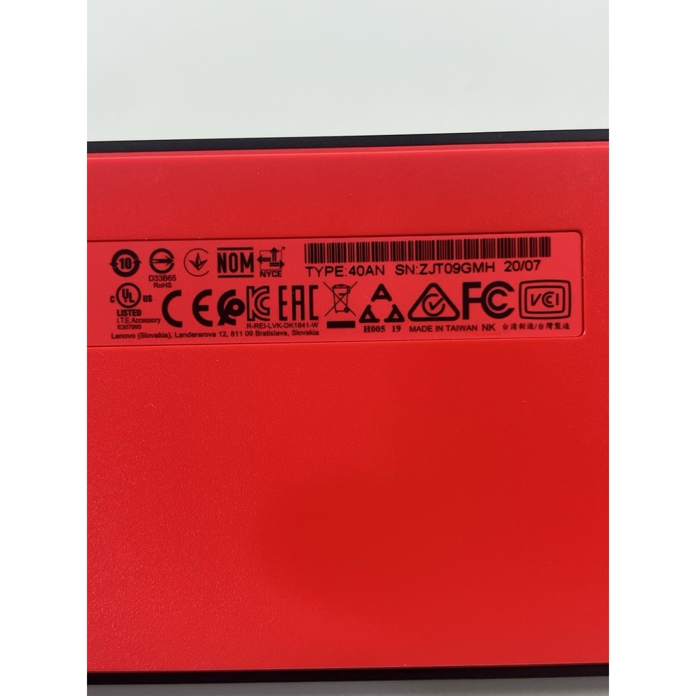 Lenovo ThinkPad Thunderbolt 3 Dock Gen 2 DK1841 HDMI DP USB-C RJ-45 - Picture 7 of 9
